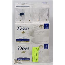 20 BARS OF DOVE WHITE BEAUTY SOAP.