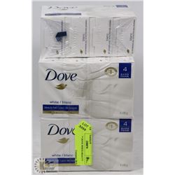 20 BARS OF DOVE WHITE BEAUTY SOAP.