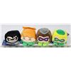 Image 1 : LOT OF 4 NEW DC COMICS CUBE PLUSHES