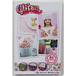 NEW GLITZA ART: SWEET BUTTERFLY GLITTER ART SET
