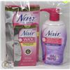 Image 1 : BAG OF NAIR SHOWER POWDER AND WAX READY STRIPS