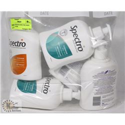 BAG OF ASSORTED SPECTRO SKIN CARE CLEANER.