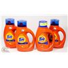 Image 1 : LOT OF 4 TIDE 1.09L LAUNDRY DETERGENT.