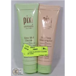 LOT OF 2 PIXI GLOW MUD CLEANER & GLOW TONIC