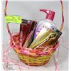 Image 1 : BASKET OF BEAUTY PRODUCTS INCLUDING NAIR, MASCARA