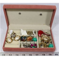 TRAVEL SIZE JEWELRY BOX WITH CONTENTS