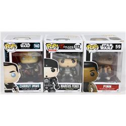 LOT OF 3 FUNKO POPS