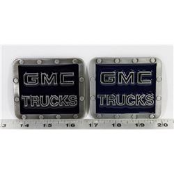 TWO GMC TRUCKS BELT BUCKLES