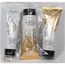 LOT OF 3 VITABATH HEAVENLY COCONUT CREME BODY WASH