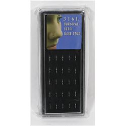 NEW! 40PC ANTI-ALLERGIC SURGICAL NOSE RINGS