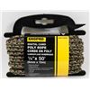 Image 1 : NEW! REFLECTIVE CAMO POLY ROPE ¼" x 50'