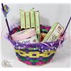 Image 1 : EASTER GIFT BASKET OF PIXI MAKEUP AND DOVE BODY