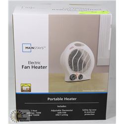 MAINSTAYS ELECTRIC FAN HEATER.