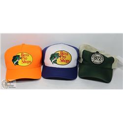 3 NEW BASS PRO SHOP HATS