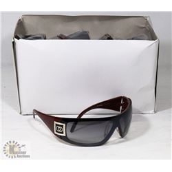BOX OF CHANEL REPLICA DESIGNER SUNGLASSES, WINE