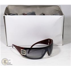 BOX OF CHANEL REPLICA DESIGNER SUNGLASSES, WINE