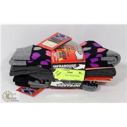 3PK LADIES HEAT WAVE SOCKS