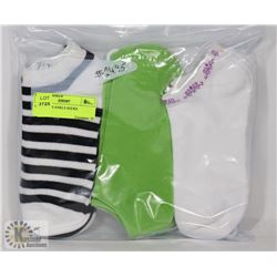 9PK LADIES ANKLE SOCKS