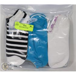 9PK LADIES ANKLE SOCKS