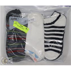 9PK LADIES ANKLE SOCKS