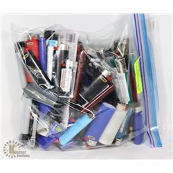 BAG OF ASSORTED LIGHTERS.