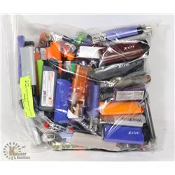 BAG OF ASSORTED LIGHTERS.