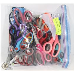 BAG OF ASSORTED SCISSORS.