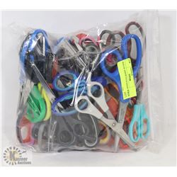 BAG OF ASSORTED SCISSORS.
