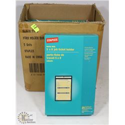 CASE OF 5X8 JOB TICKET HOLDERS