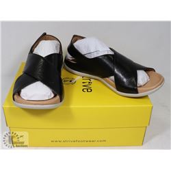 STRIVE VENICE WOMANS BLACK SIZE 6.5-7 SANDALS