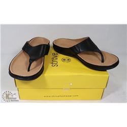 STRIVE MAUI BLACK WOMANS SANDALS SZ 7.5-8