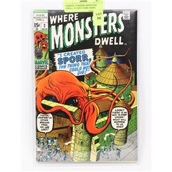 MARVEL #2 WHERE MONSTERS DWELL 15 CENT COMIC BOOK