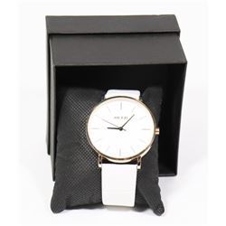 NEW KEZZIE LADIES WATCH WHITE STRAP.