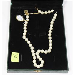 NEW ARTIFICIAL PEARL 18" NECKLACE