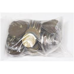 BAG OF ASSORTED WORLD COINS.