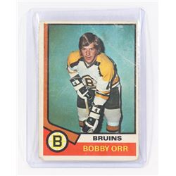 BOBBY ORR #100 FROM 1973 HOCKEY CARD,.