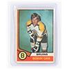 Image 1 : BOBBY ORR #100 FROM 1973 HOCKEY CARD,.