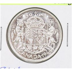 1944 CANADIAN GEORGE VI SILVER 50 CENT COIN