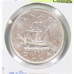 1949 CANADIAN COMMEMORATIVE SILVER $1 COIN