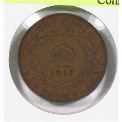 1917C NEWFOUNDLAND GEORGE V LARGE CENT