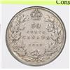 Image 1 : 1919 CANADIAN GV EDWARD VII SILVER 50 CENT COIN