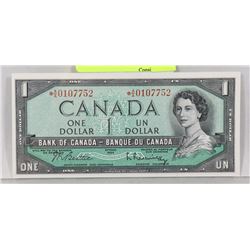 GEM UNC 1954 ASTRISK A/A REPLACEMENT $1 NOTE