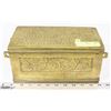 Image 1 : BRASS KEEPSAKE BOX, 10 X 5 X 6