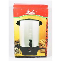 MELITTA 30 CUP COFFEE URN, NEW IN BOX