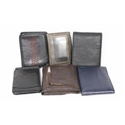 LOT OF 5 MEN'S WALLETS INCLUDES TOMMY HILFIGER,