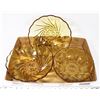 Image 1 : AMBER GLASS BOWLS.
