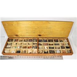 ROCK COLLECTION WITH 47 DIFFERENT TYPES OF ROCKS