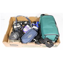 LARGE FLAT OF DIGITAL CAMERAS & CASES