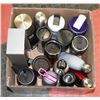 Image 1 : BOX W/TRAVEL MUGS, THERMOSES & SPORTS