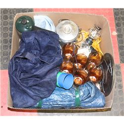 LARGE BOX OF CAMPING OUTDOOR GEAR